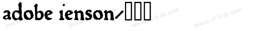 adobe jenson字体转换